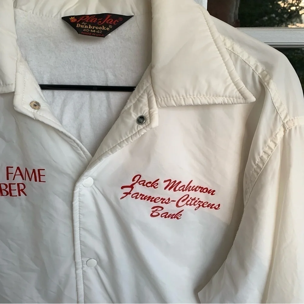 Vintage 80s Salem Middle School Swimming & Diving Hall of Fame Jacket